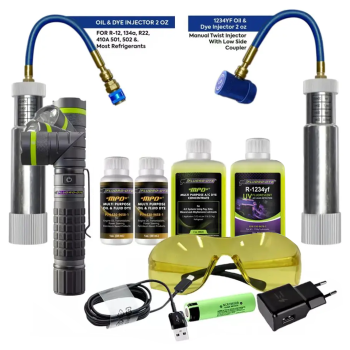 Fluoro-Dye MPD™ Master Start Up Kit With High Intensity UV Light 52 Applications of A/C, Oil & CoolantDye