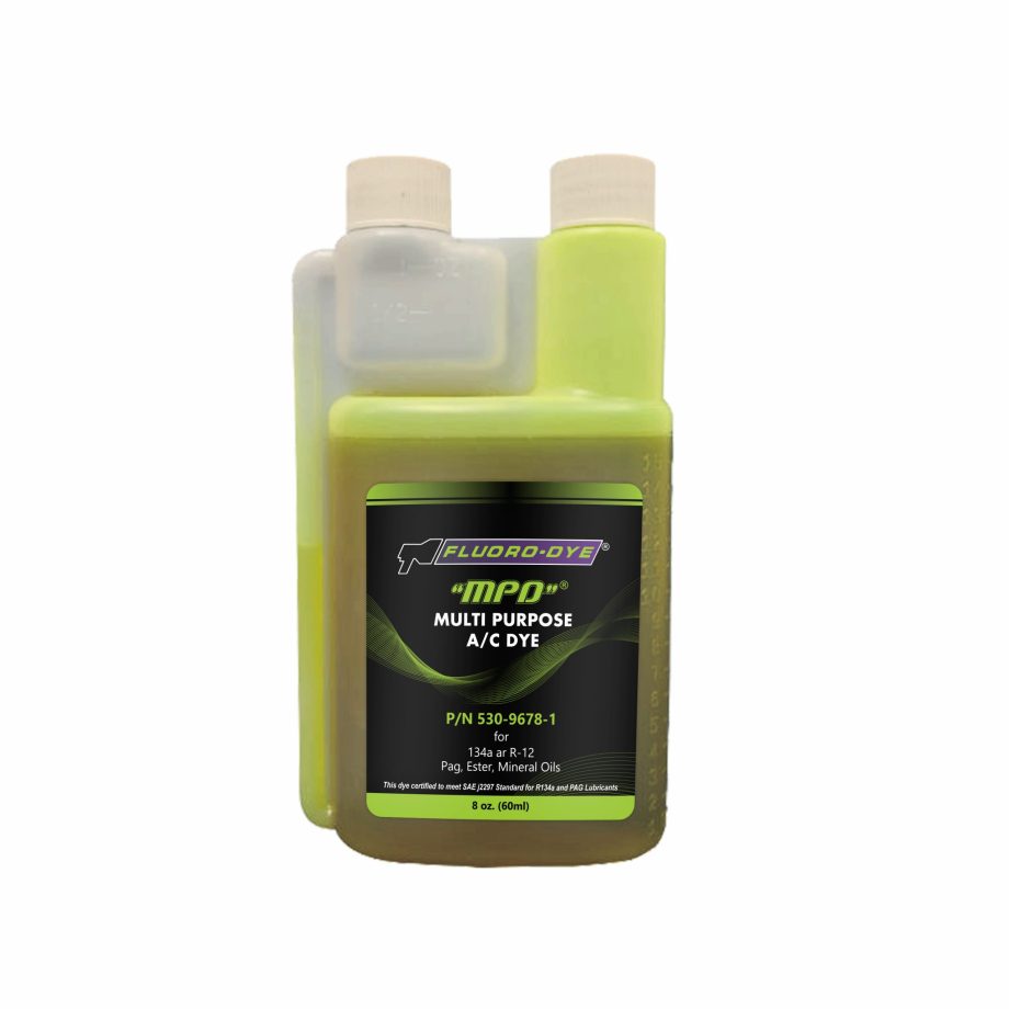 Fluoro-Dye MPD™ 134a & R-12 Universal A/C Dye 8 oz. Bottle (32 Applicatons)
